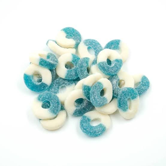 Sour Blue Raspberry Rings